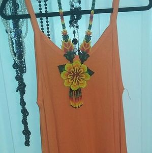 Orange jumpsuit w/ harem like pants